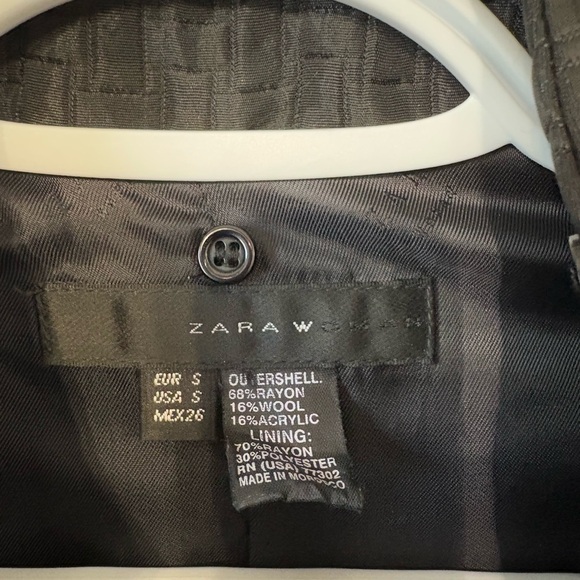 Zara Women’s Black Moto Style Jacket sized small - Picture 5 of 5